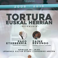‘Tortura Euskal Herrian’ solasaldia eskainiko dute Pako Etxeberria antropologo forenseak eta Zaine Rekondo lesakarrak 