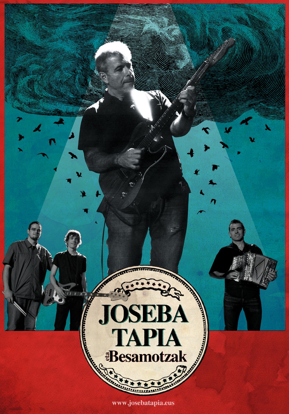 Joseba Tapia eta Besamotzak taldeak kontzertua eskainiko du otsailaren 25ean Elizondon