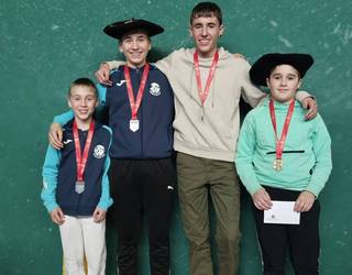 Nafarroako Kirol Jokoetako eskuz banakako txapeldun izan dira Erik Igoa etxalartarra eta Oihan Irurieta lesakarra