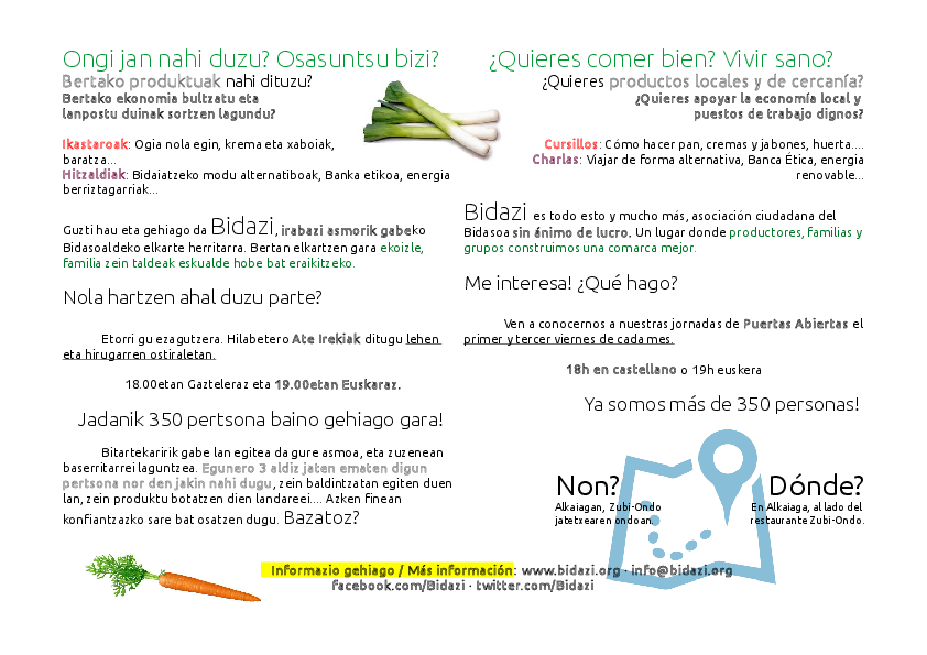 Ongi jan nahi? Bertako ekonomia lagundu nahi?