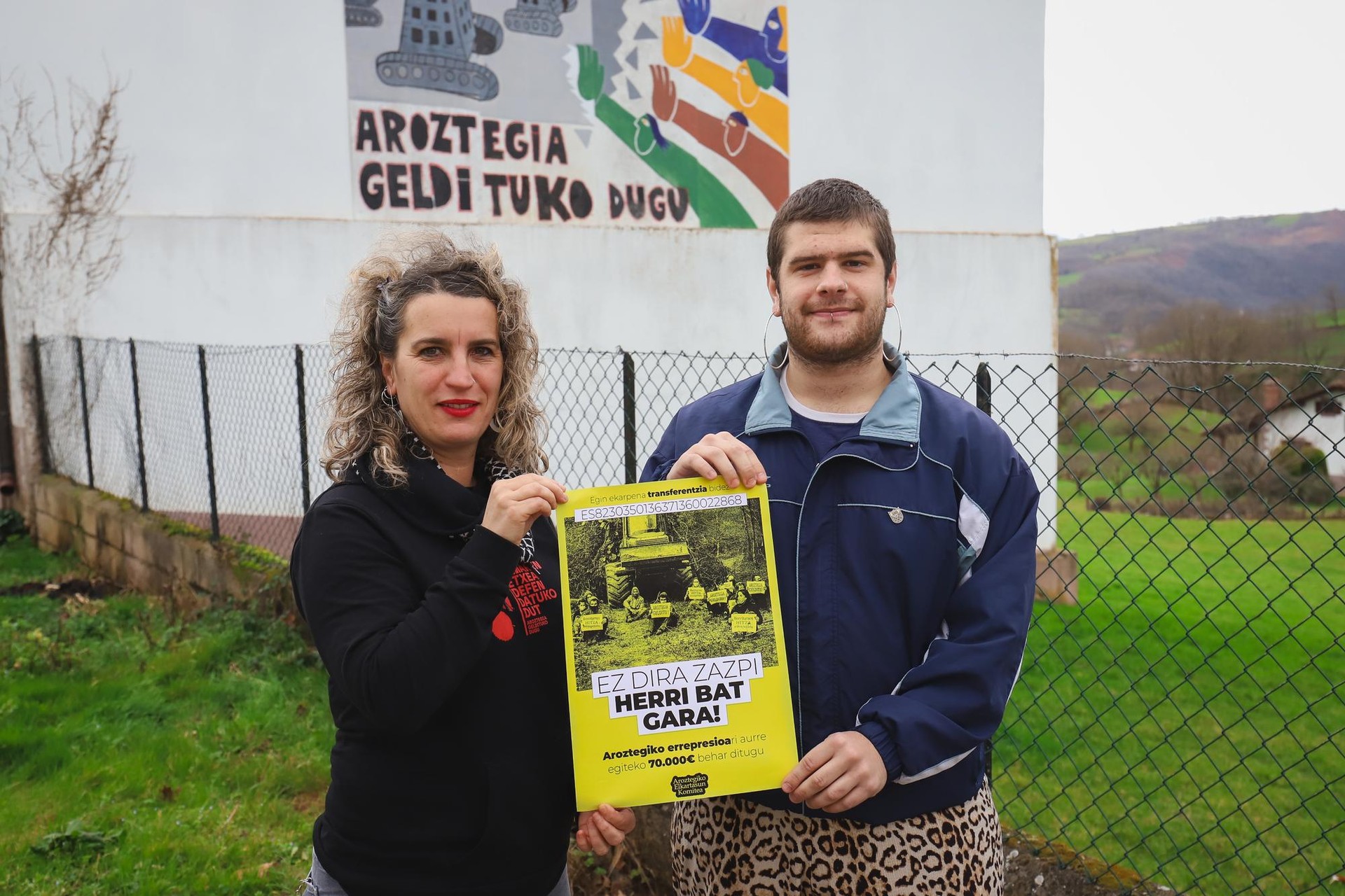 Zigor ekonomikoari aurre egiteko diru bilketa abiatu du Aroztegiko Elkartasun Komiteak