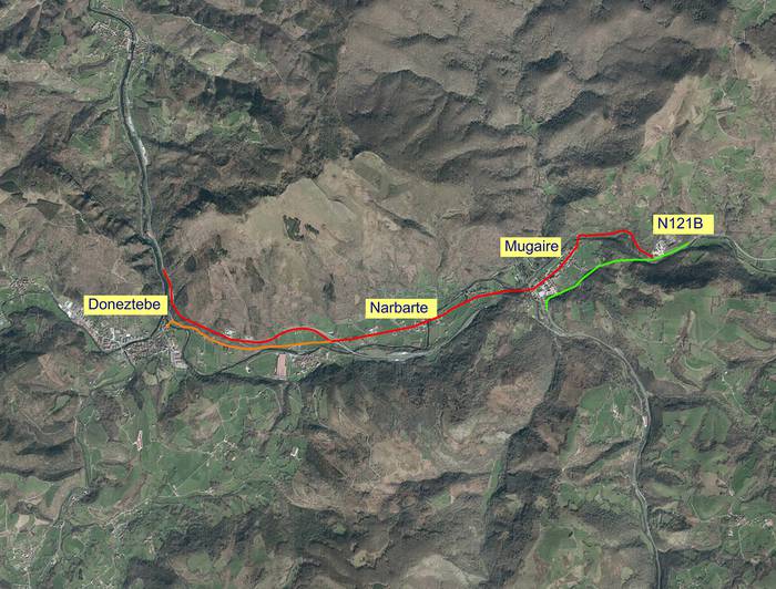 Asfaltatze-lanak direla eta, trafikoan aldaketak eginen dituzte apirilaren 17an Oronoz inguruan