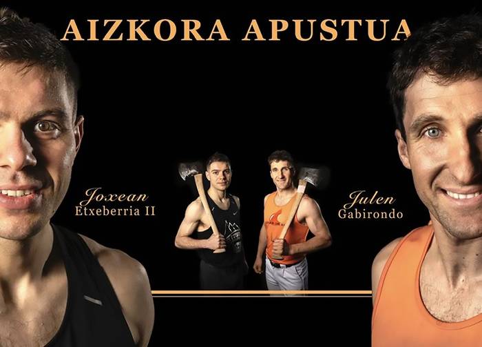 Joxean Etxeberria zigatarrak eta Gabirondok aizkora apustua eginen dute maiatzaren 31n Donezteben