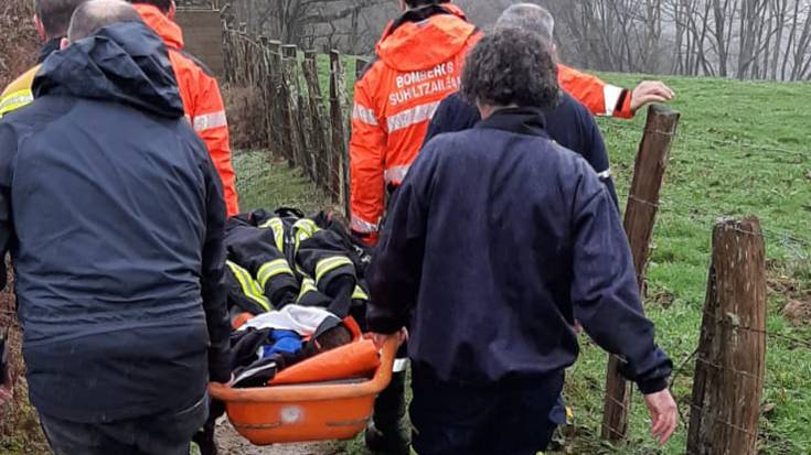 GR11 ibilbidean zebilen txirrindularia erreskatatu dute suhiltzaileek Orabideko inguruetan