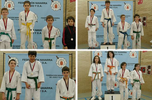 Lau domina lortu dituzte Errekako kirolariek alebin mailako Nafarroako Judo Txapelketan
