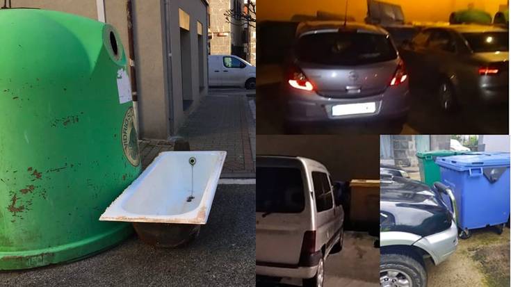 Zaborra kanpoan ez botatzeko eta edukiontzien inguruan ez aparkatzeko eskatu du Mendialdeko Mankomunitateak