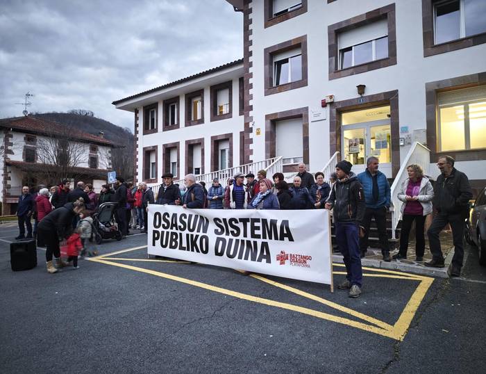 Baztango Osasun Plataformak elkarretaratzea eginen du asteazken arratsaldean