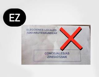Hauteskundeetarako balio ez duten gutun-azalak ikusi dituztela ohartarazi du Zurekin Baztanek