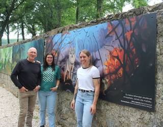 «Naturaren zaintza eta errespetua» aldarrikatzeko murala aurkeztu dute Beran
