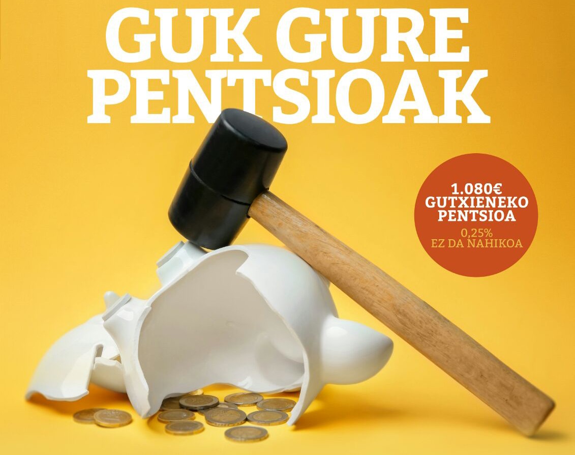 Pentsioei buruzko solasaldi irekia antolatu du EHBilduk apirilaren 19an Elizondon