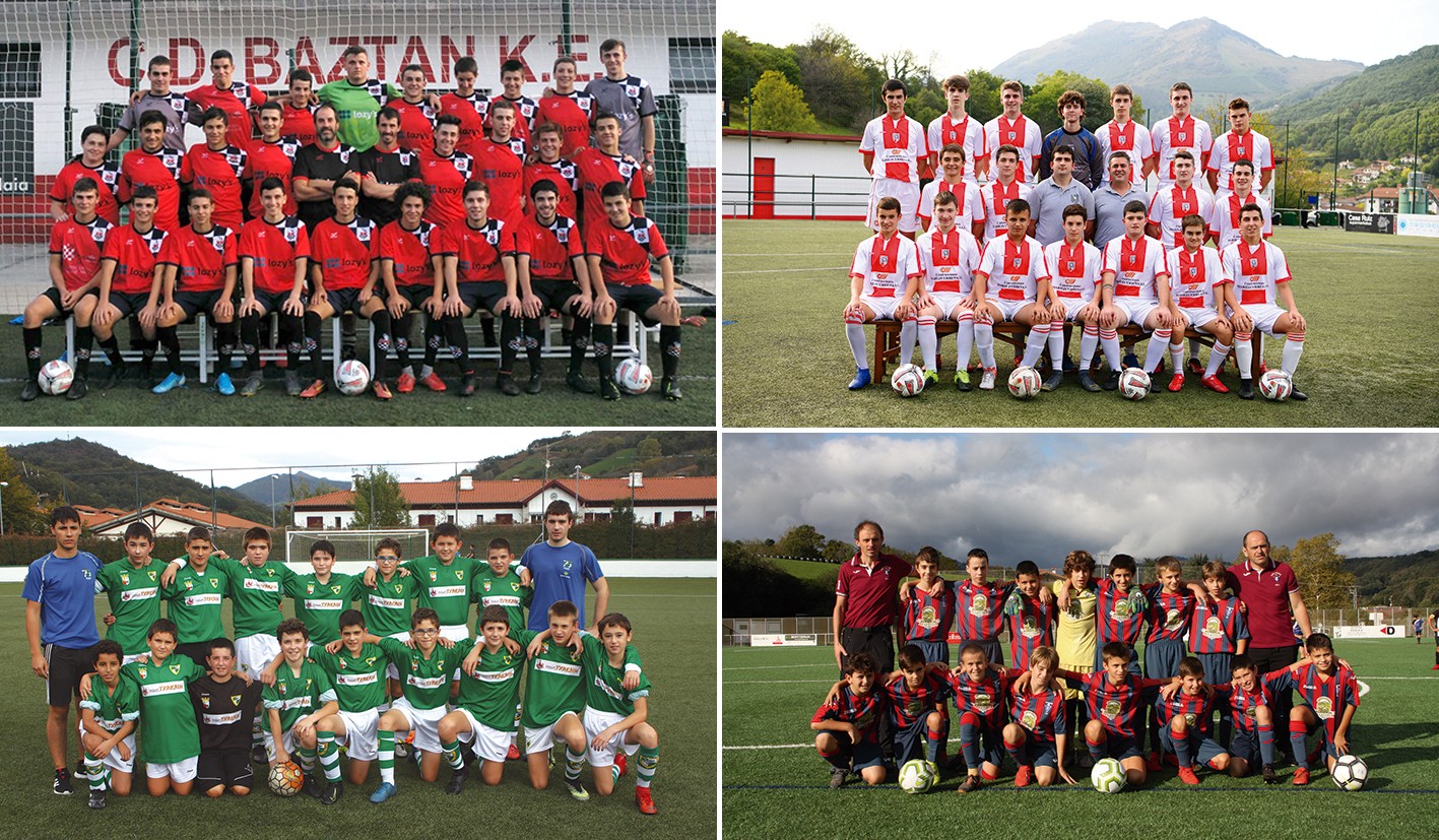 Futbol derbia jokatuko dute Baztan eta Doneztebeko jubenilek eta Beti Gazte eta Gure Txokoako infantilek
