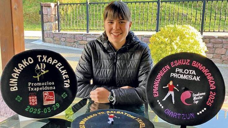 Larunbatean Master Cupeko San Fermin Torneoko finala jokatuko duen Nahia Bertizekin egon gara