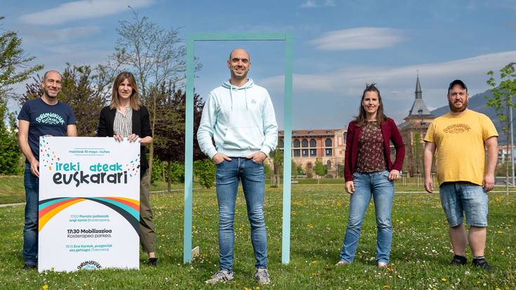Sorionekuak mugimenduak euskara aldarrikatzeko ekitaldiak antolatu ditu zubietan eta Iruñean  maiatzaren 10erako