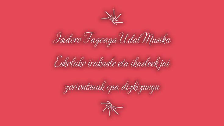 Berako Musika Eskolakoek Eguberriak zoriontzeko bideoa prestatu dute