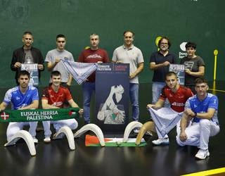 Palestinaren aldeko pilota jaialdi solidario berezia eginen dute Galarretan azaroaren 23an