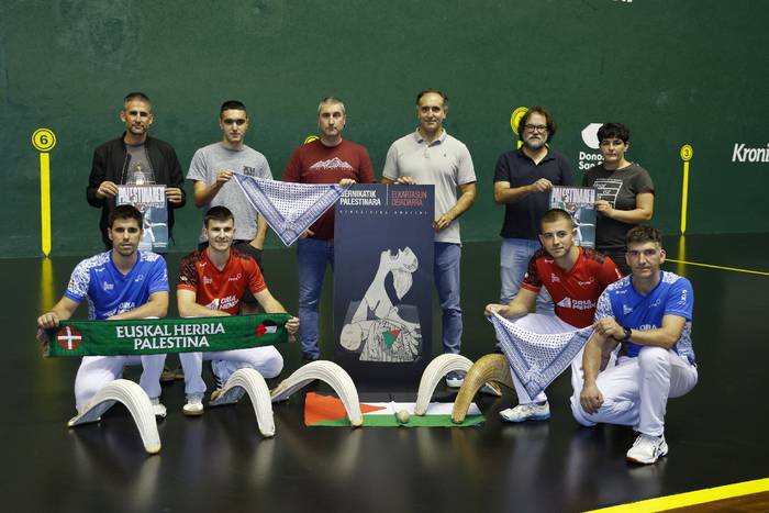 Palestinaren aldeko pilota jaialdi solidario berezia eginen dute Galarretan azaroaren 23an