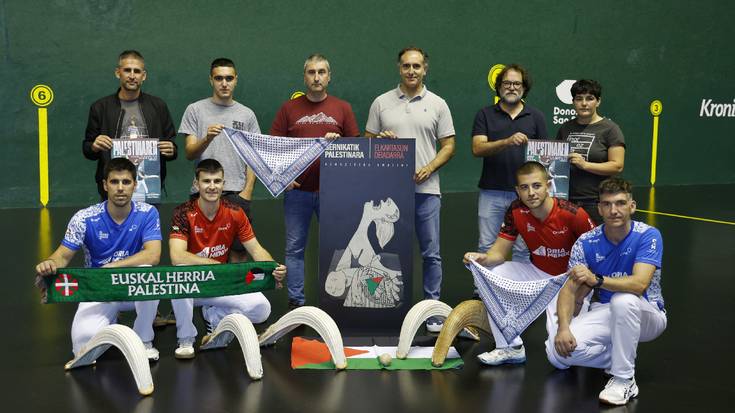 Palestinaren aldeko pilota jaialdi solidario berezia eginen dute Galarretan azaroaren 23an