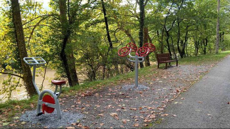 Gimnasia egiteko makinak paratu dituzte Igantzin