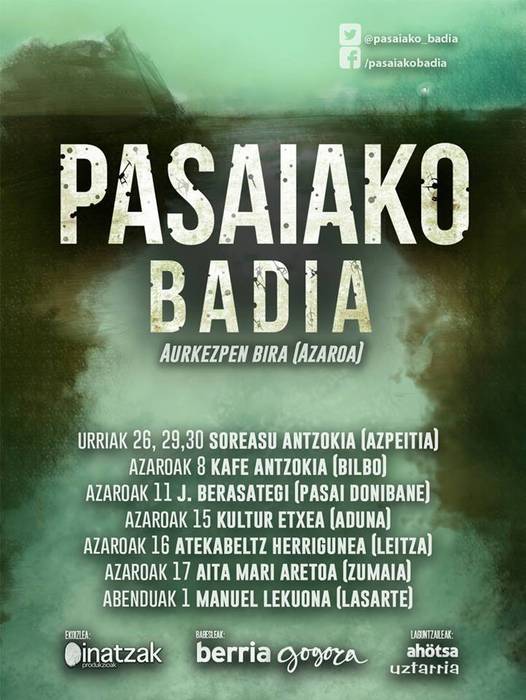 'Pasaiako Badia' dokumentala eskainiko dute azaroaren 16an Leitzan