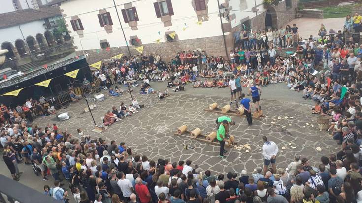 Giro ederra eta lehia estua Lekarozko herri kirol desafioan