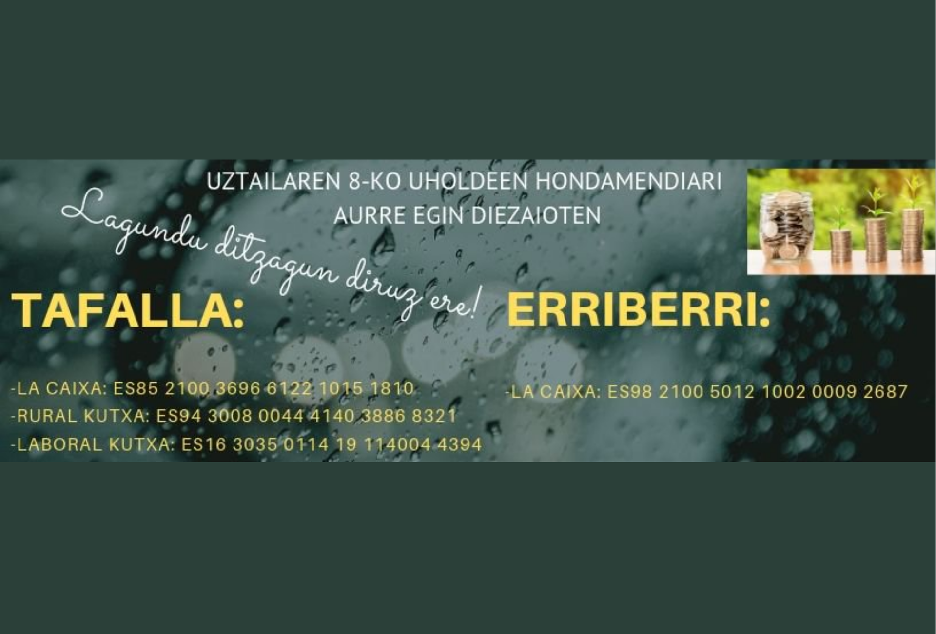 Leitzako Udalak uholdeek eragindako kalteei aurre egiteko dirulaguntza emanen du