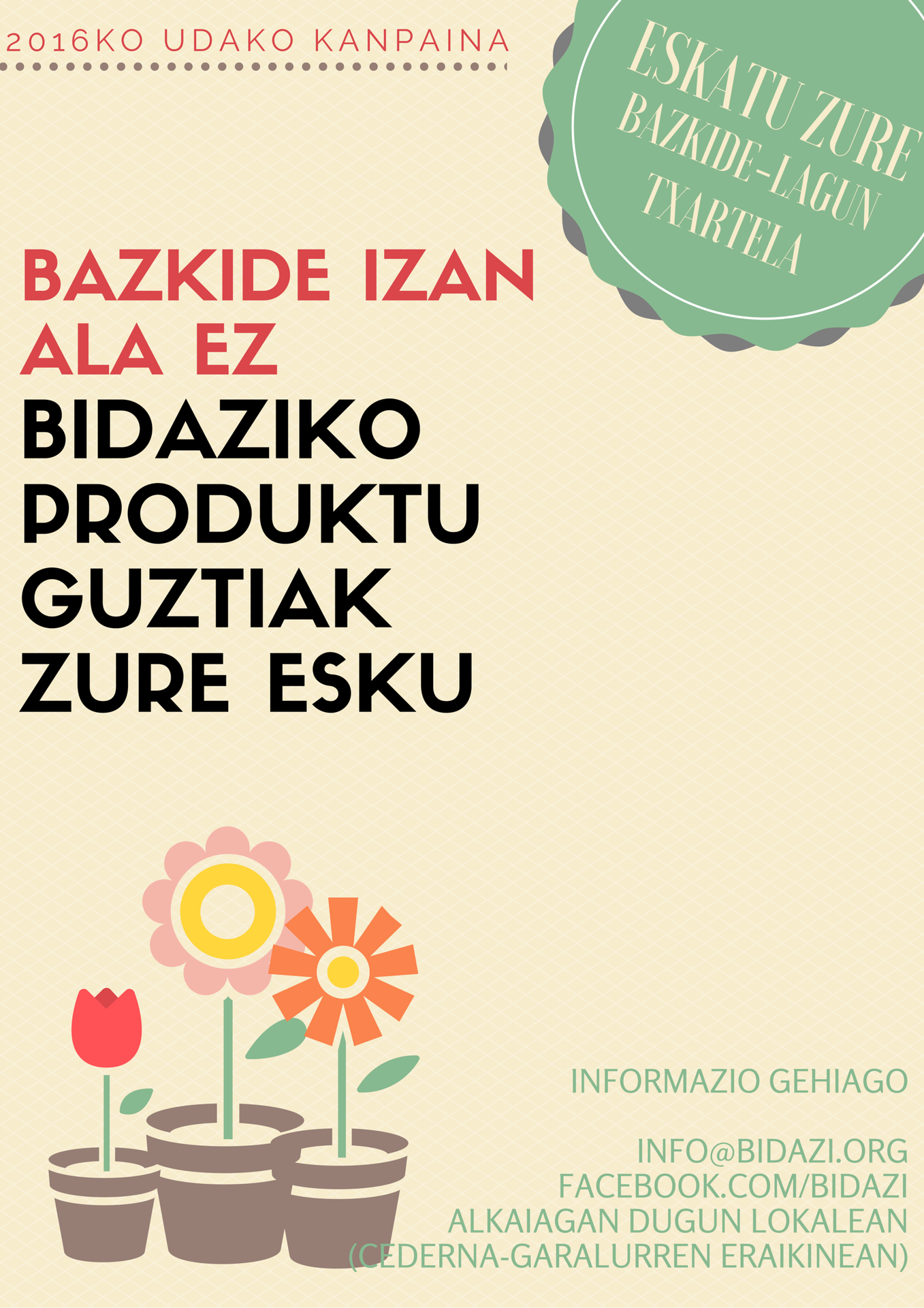 2016ko udako kanpaina: Bazkide-lagun txartela
