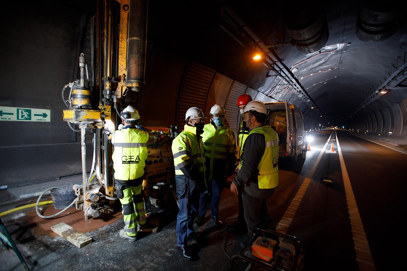 Belateko tunelaren lurpea zundatu dute 250 milioi urte baino gehiago dituzten arroken erresistentzia zehazteko