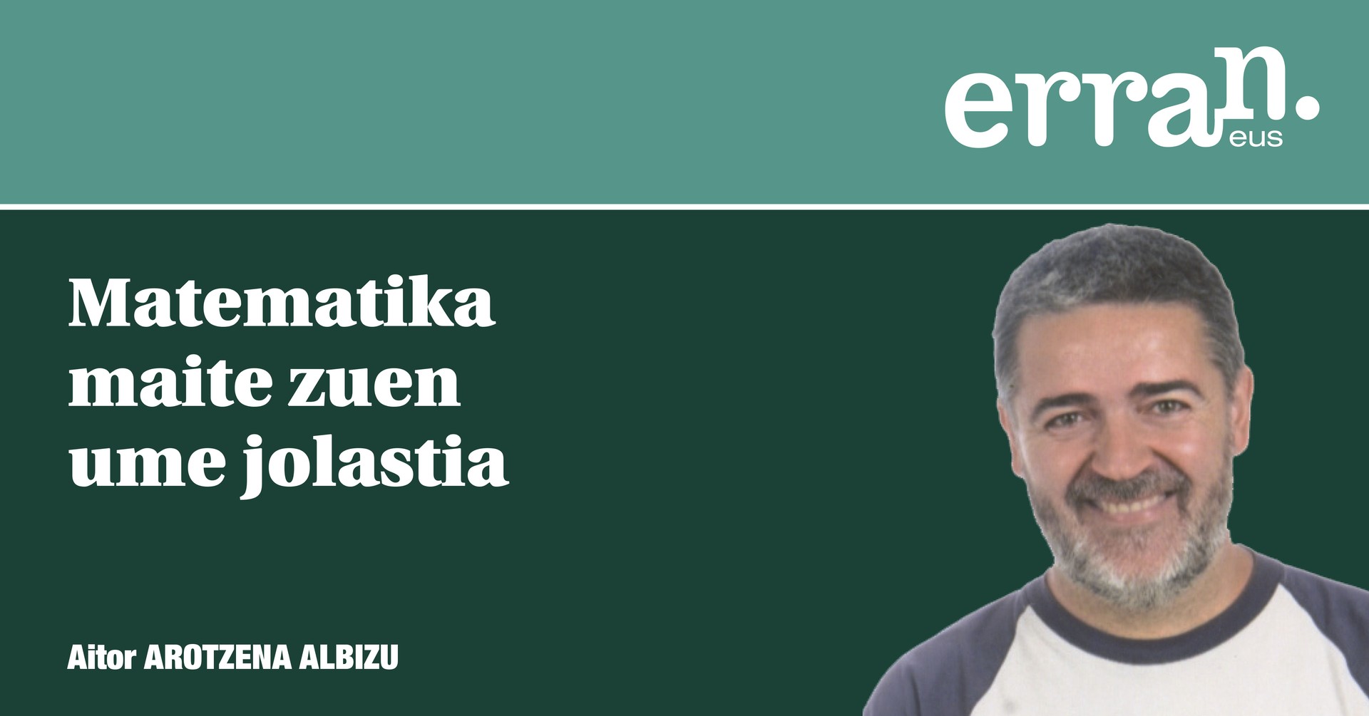 Matematika maite zuen ume jolastia