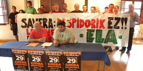 Ekainaren 29ko greba orokorrerako deialdia egin dute Baztan-Bidasoako ELA eta LABek