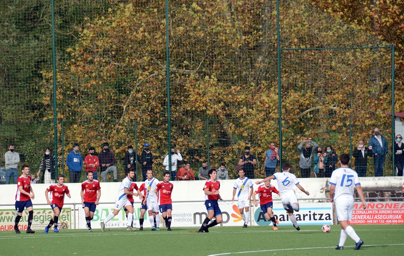 Hutsean berdindu du Baztan futbol talde nagusiak Giltxaurdi hutsean