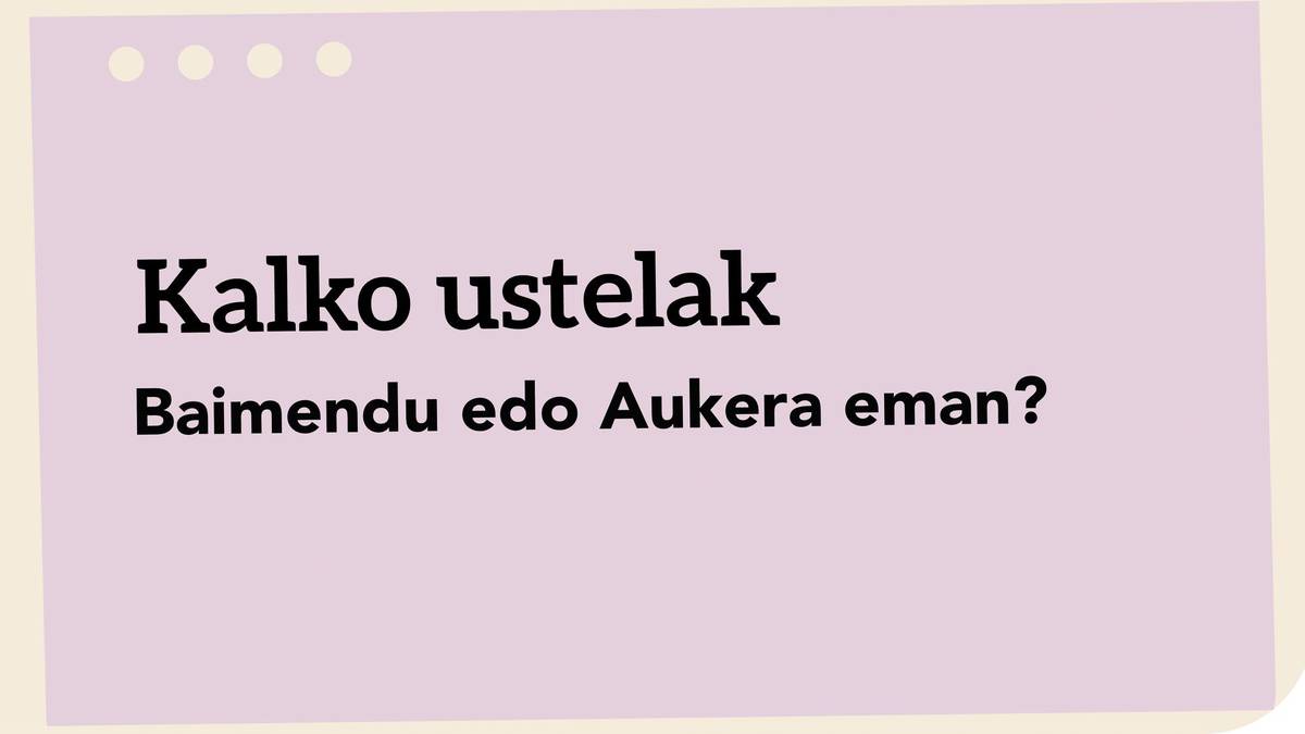 Baimendu edo Aukera eman?