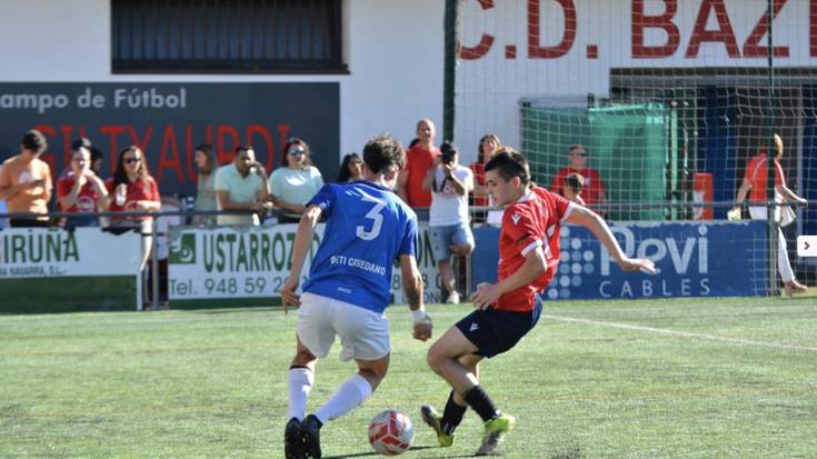 Erregearen Kopa jokatzeko lehen urratsa eman nahi du Baztan Futbol Taldeak Calatayuden