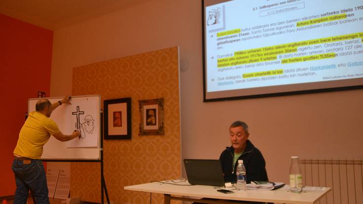 Roman Dornaku beratarraren bizitza hitzen eta marrazkien bidez azaldu dute