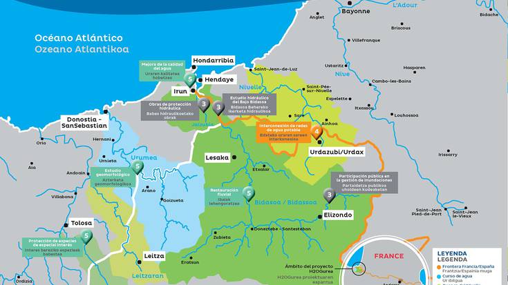 H2O Gurea proiektuak hiru urte bete ditu Bidasoa, Urdazuri eta Urumea ibaien mugen elkar arteko kudeaketa landuz