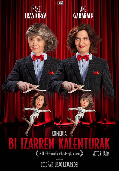 ‘Bi izarren kalenturak’ antzezlana eskainiko dute ilbeltzaren 29an Iruritan