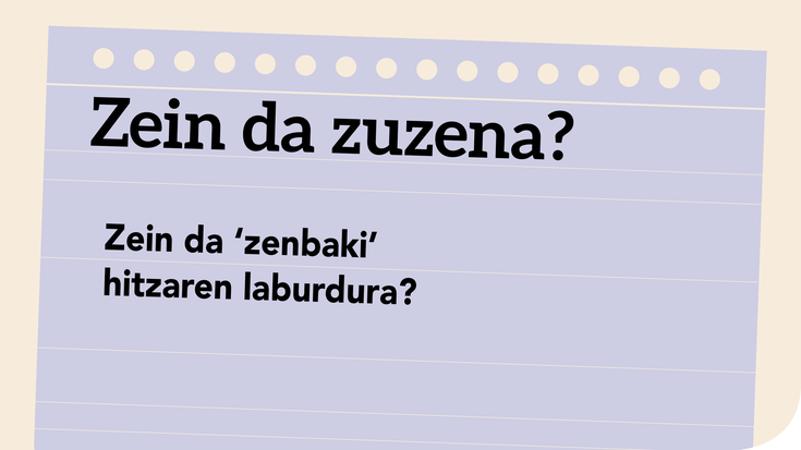 Zein da zuzena? - Bereziak 