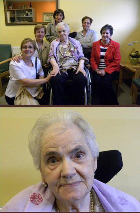 Juana Ospital Mirandek 100 urte bete ditu Berako San Jose Zahar Etxean