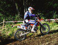 Txarandaka taldeko Jabier Etxeberria garaile Irurozkin jokatutako Enduro proban