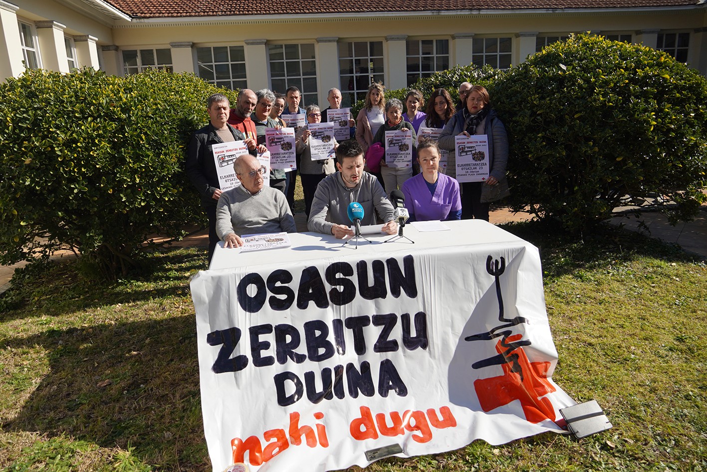 Bortzirietako osasun egoera salatzeko elkarretaratzea deitu dute otsailaren 23an Lesakan