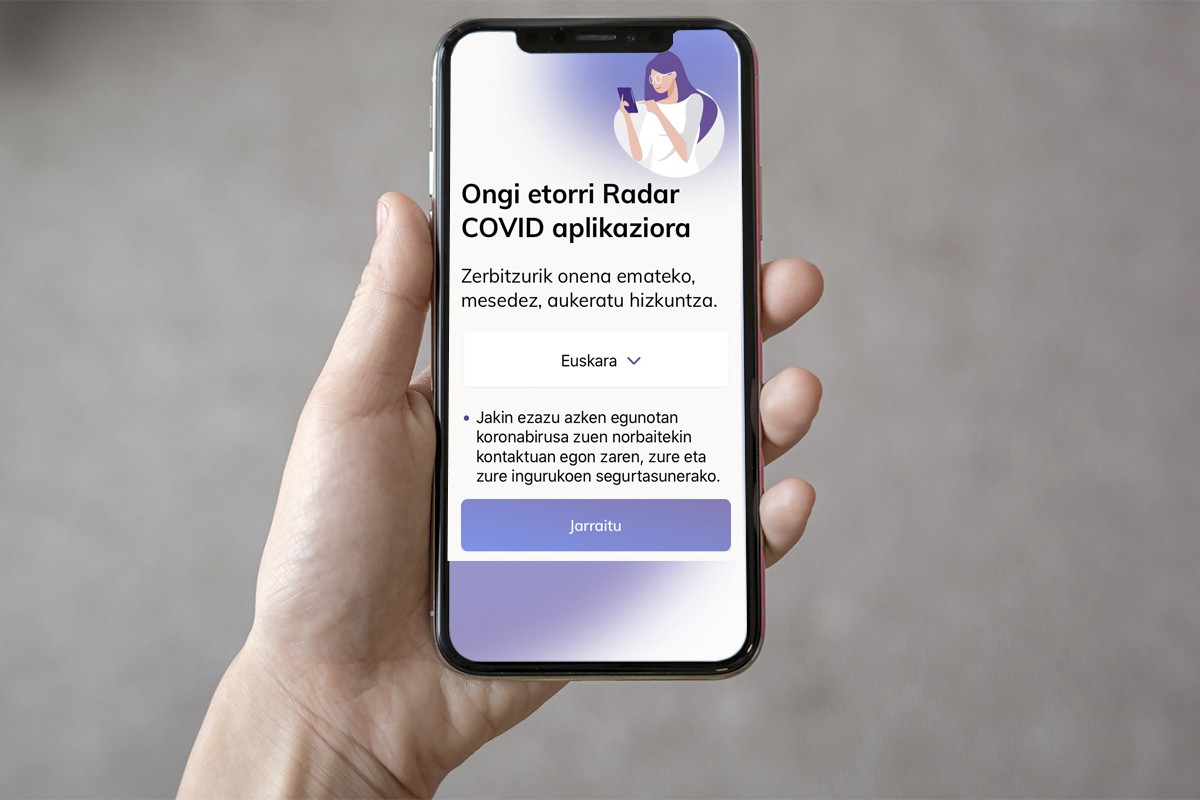 'Radar Covid' euskaraz erabil daiteke jada