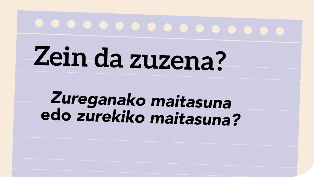 Zein da zuzena? - Bereziak 