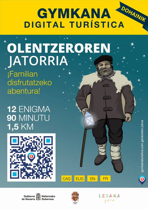 Olentzeroren Jatorria izeneko ginkana turistikoa estreinatu dute Lesakan