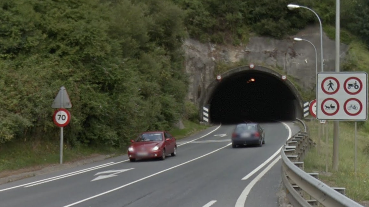 N-121-A errepidean, Alkaiagako tunela itxiko dute ortzegun arratsean