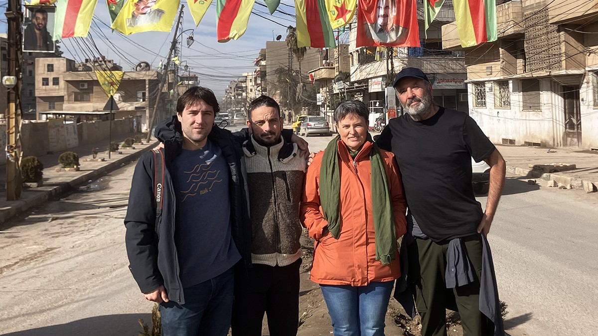Euskal Herriko delegazio sozial bat Rojavan da, tartean Garbiñe Elizegi Narbarte lekaroztarra