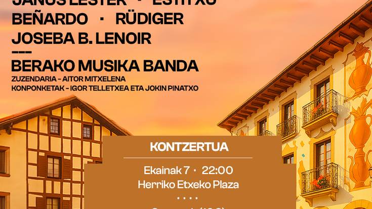 Larunbatean Berako Uzta emanaldia izanen da Beran