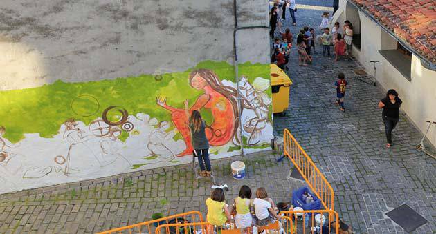 Mural berria herrian 