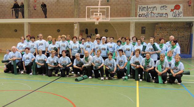 Gimnasia Eguna ospatu zuten  erretiratuek apirilaren 4an Beran
