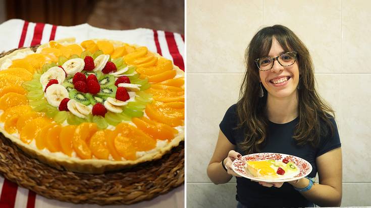 Fruta tarta: postre arina, erraza eta goxoa