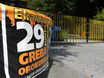 Ekainaren 29ko grebak segida handia izan zuen eskualdean