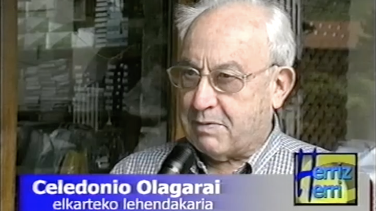 Lesakako San Fermin jubilatuen elkarteak antolatzen zituen jardueren berri eman zigun 1999an Celedonio Olagaraik